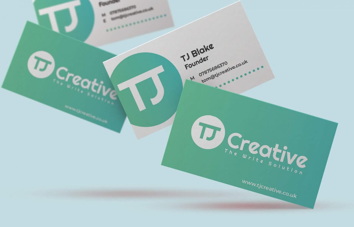 TJ Creative business cards - TJ Blake