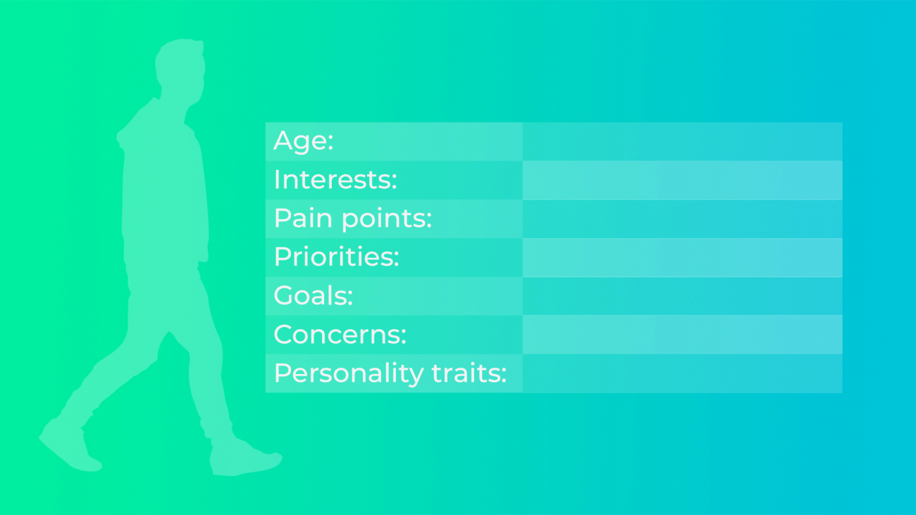 Customer persona template - Brand messaging