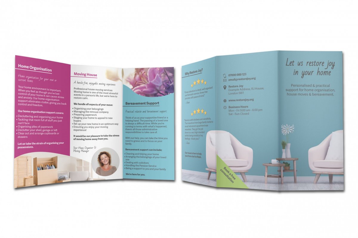 Leaflet copywriting & design