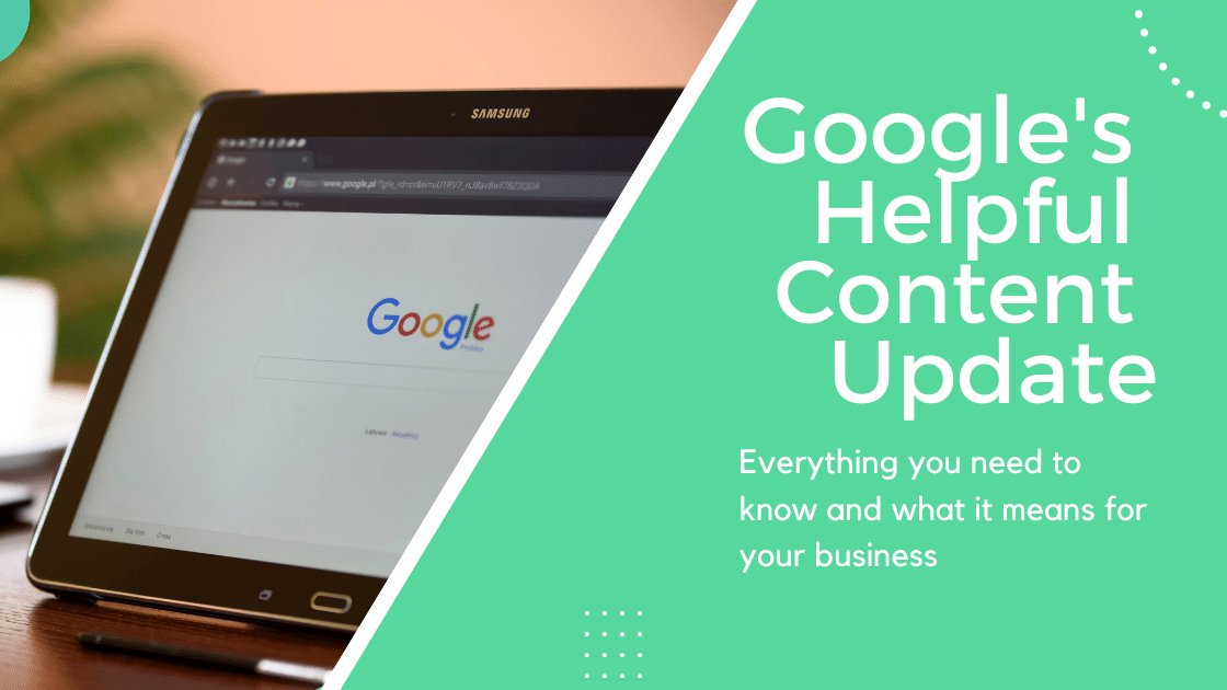 Google's Helpful Content Update TJ blog