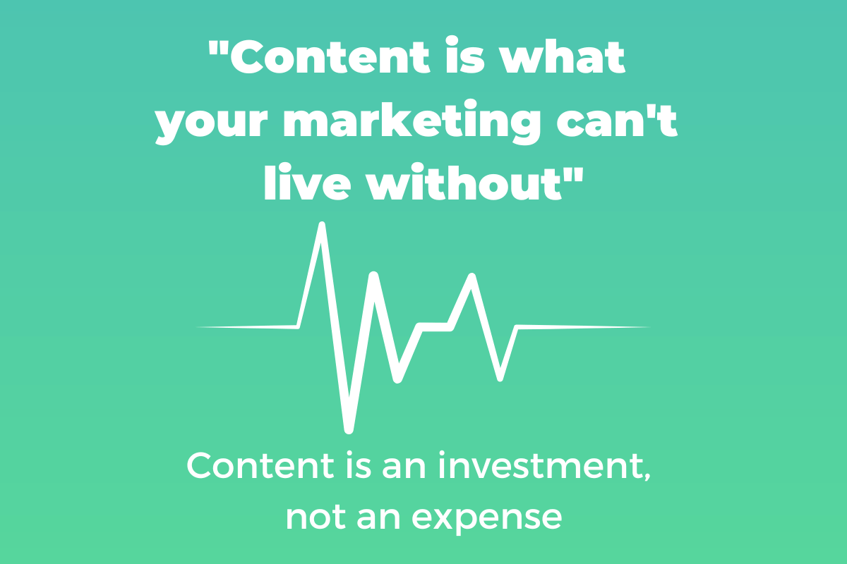 Content is what your marketing can't live without
