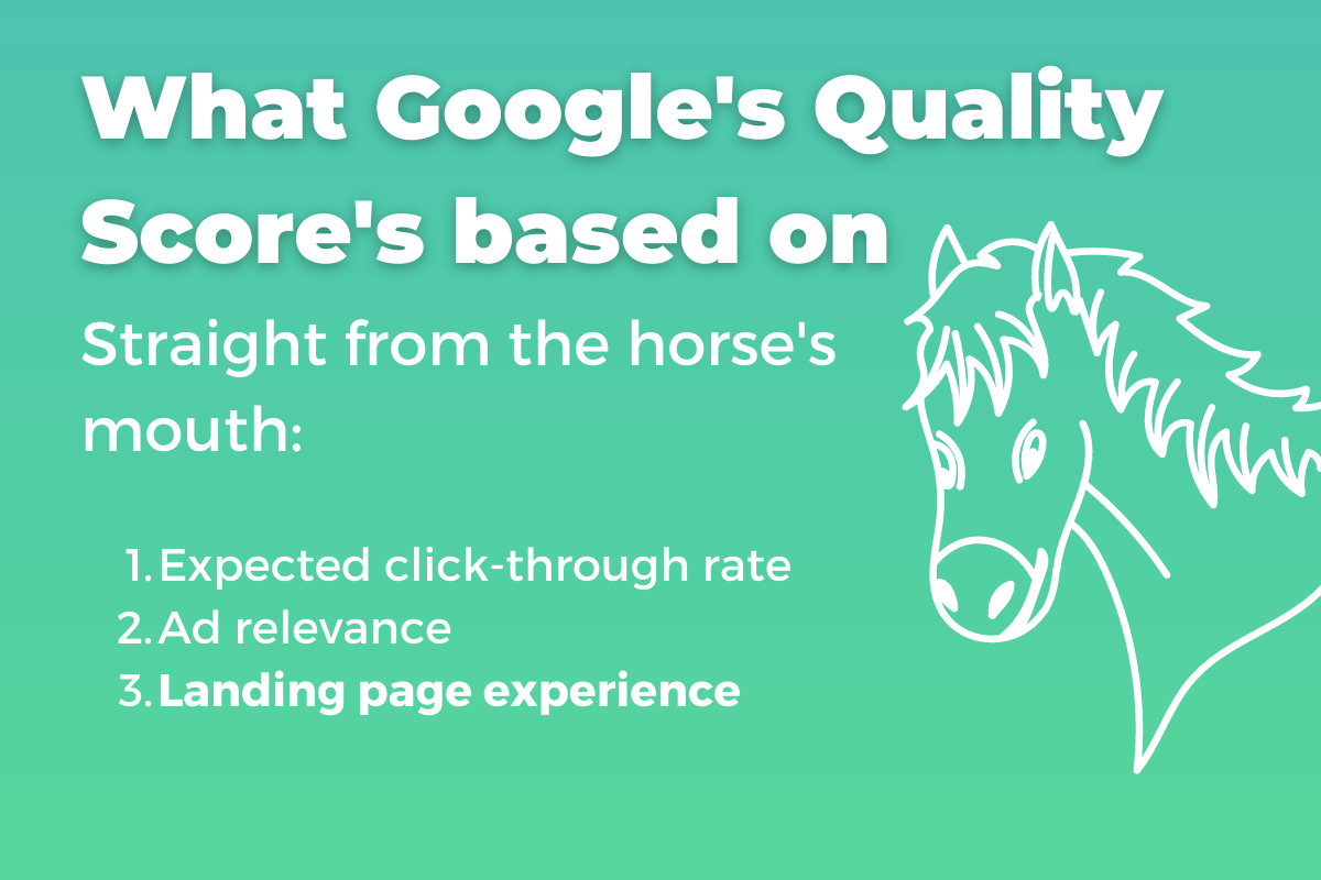 What Google's Quality Score's based on