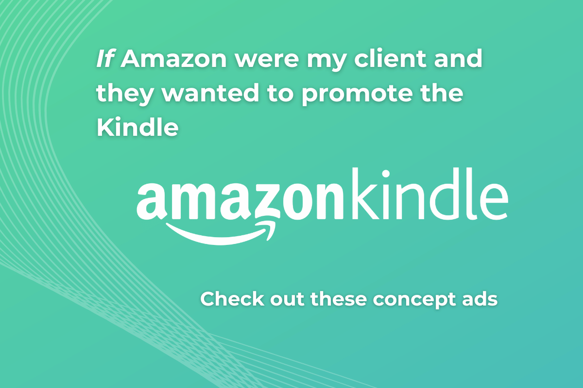 Amazon Kindle ad concept by TJ Creative