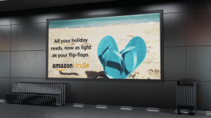 Flip Flops Amazon Kindle Holiday Ad Concept