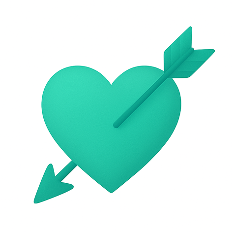 Love heart arrow